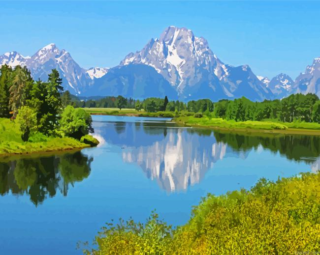 Teton Range Snake River Wyoming Grand National Painting By Numberss.png