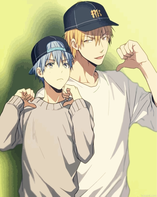 Tetsuya Kuroko And Ryota Kise Painting By Numberss.png