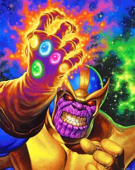 Thanos Marvel Comics Art Painting By Numberss.png