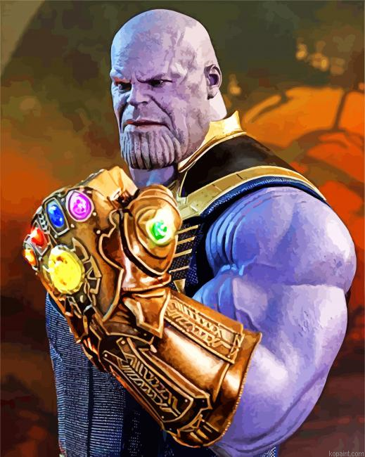 Thanos Marvel Painting By Numberss.png