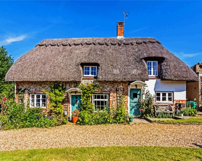 Thatched Cottage Painting By Numberss.png