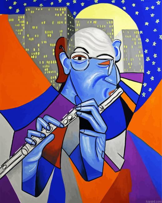The Abstract Flutist Painting By Numberss.png