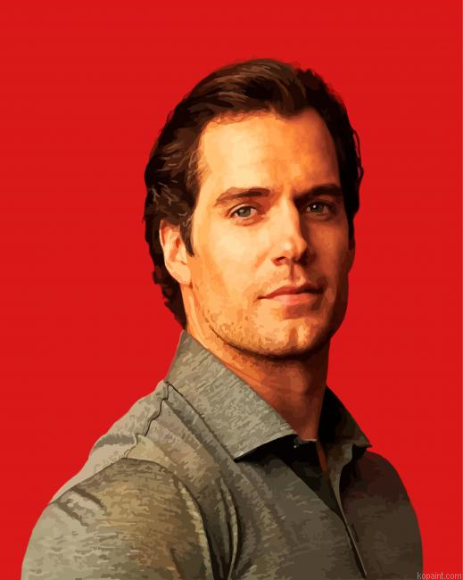 The Actor Henry Cavill Paint By Numbers.png