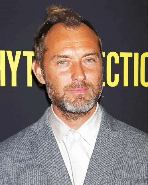 The Actor Jude Law Painting By Numberss.png