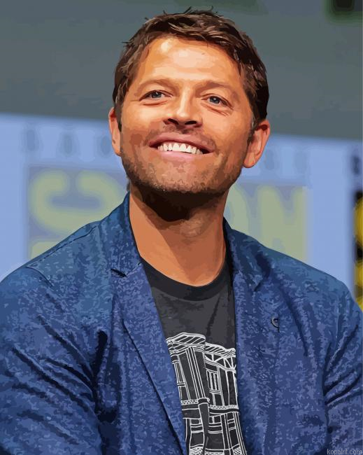 The Actor Misha Collins Painting By Numberss.png