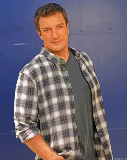 The Actor Nathan Fillion Paint By Numbers