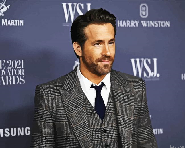 The Actor Ryan Reynolds Painting By Numberss.png