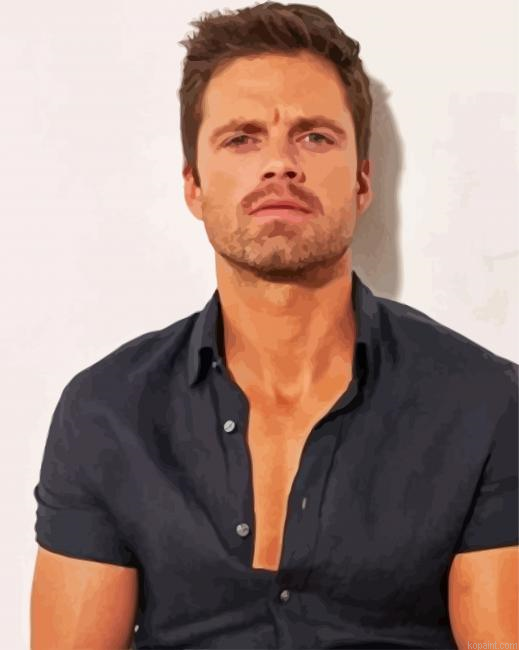 The Actor Sebastian Stan Paint By Numbers