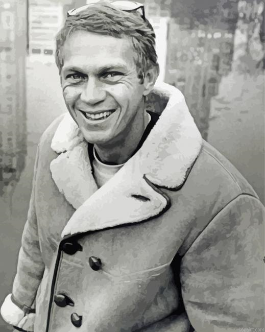 The Actor Steve Mcqueen Painting By Numberss.png