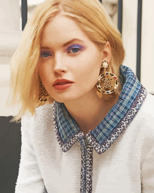 The Actress Ellie Bamber Paint By Numbers