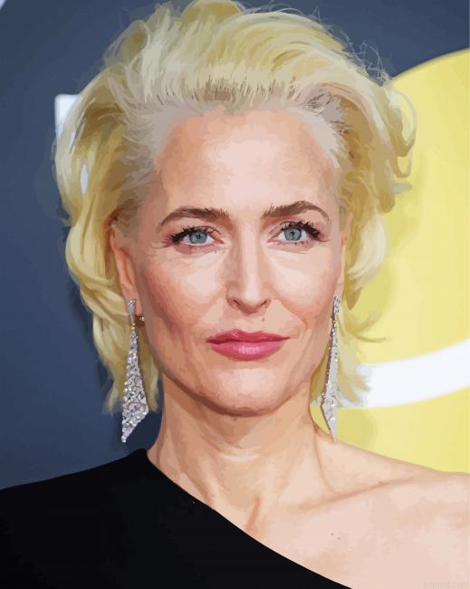 The Actress Gillian Anderson Painting By Numberss.png