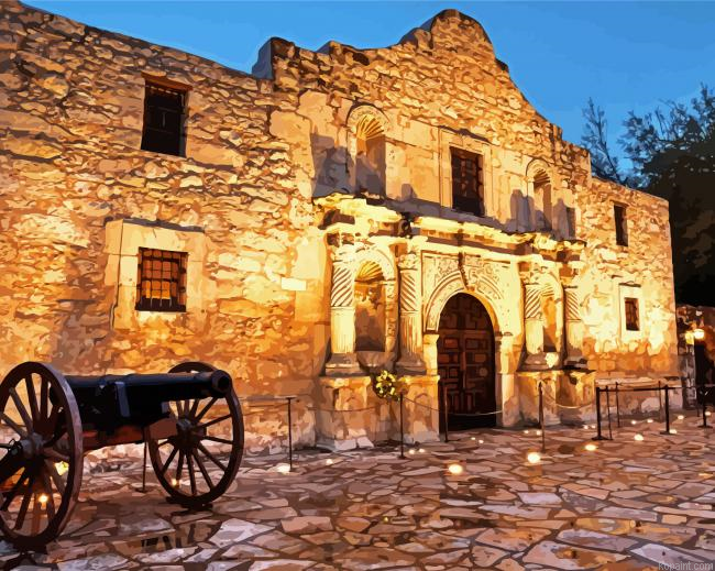 The Alamo San Antonio Rexas Painting By Numberss.png