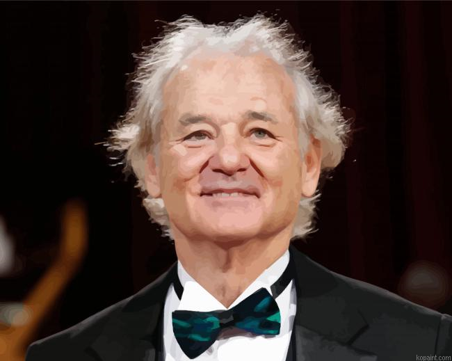 The American Actor Bill Murray Painting By Numberss.png