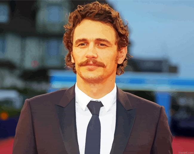 The American Actor James Franco Painting By Numberss.png