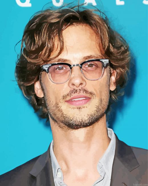 The American Actor Matthew Gray Gubler Painting By Numberss.png