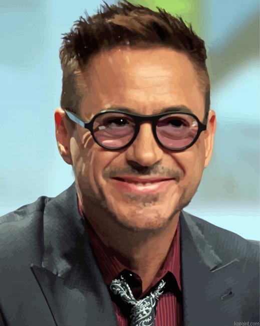 The American Actor Robert Downey Jr Painting By Numberss.png