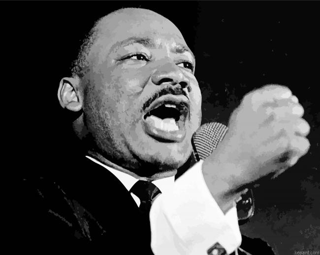 The American Martin Luther King Jr Paint By Numbers