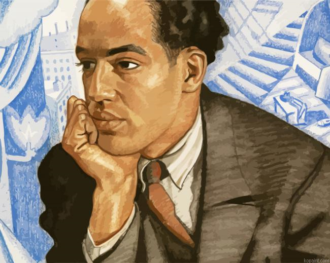 The American Poet Langston Hughes Painting By Numberss.png
