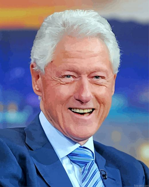 The American President Bill Clinton Painting By Numberss.png