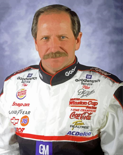 The American Race Driver Dale Earnhardt Paint By Numbers