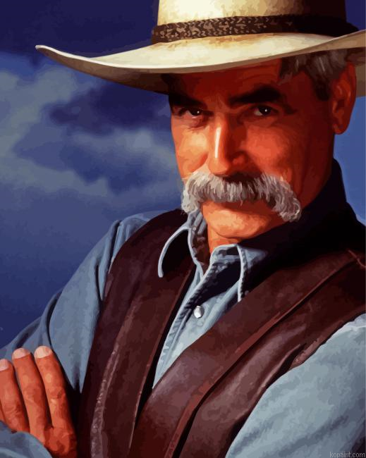 The American Voice Actor Sam Elliott Painting By Numberss.png