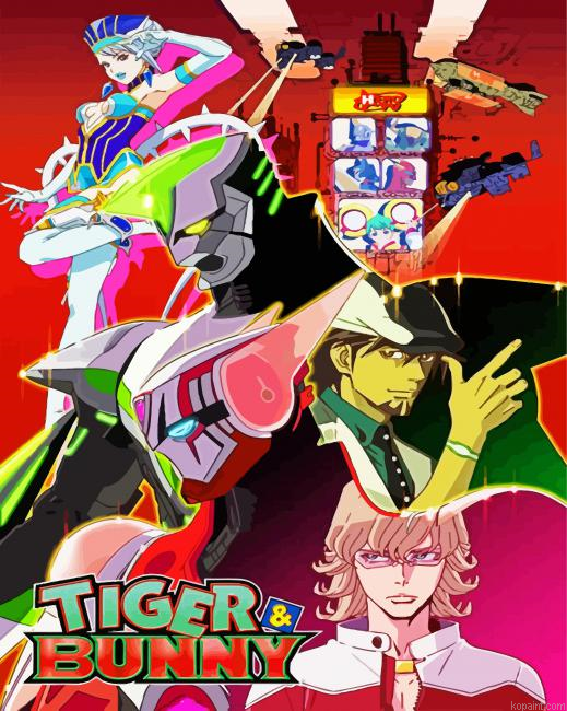 The Anime Tiger And Bunny Painting By Numberss.png