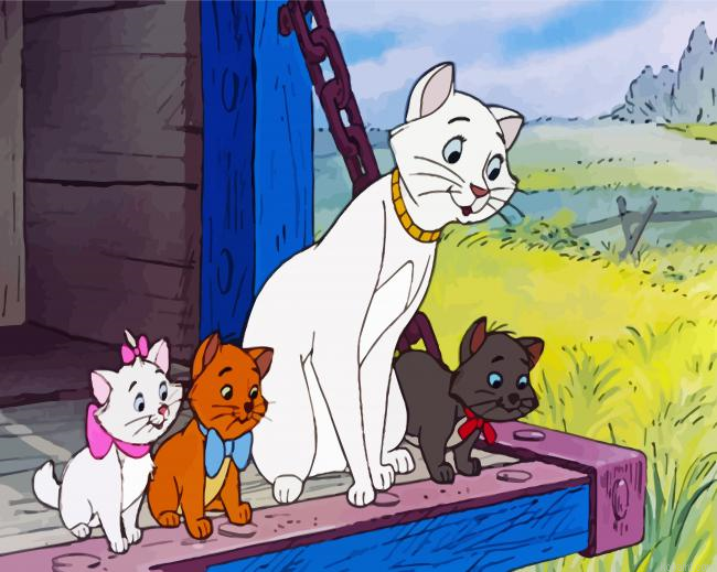 The Aristocats Kittens Painting By Numberss.png