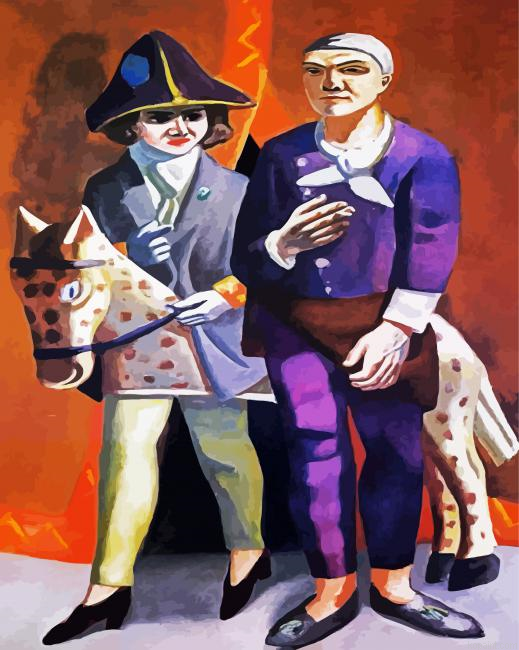 The Artist And His Wife By Beckmann Paint By Numbers.png