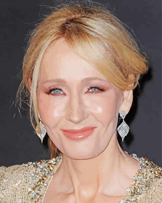 The Author Jk Rowling Painting By Numberss.png
