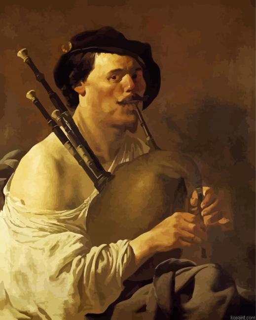The Bagpipe Player Painting By Numberss.png
