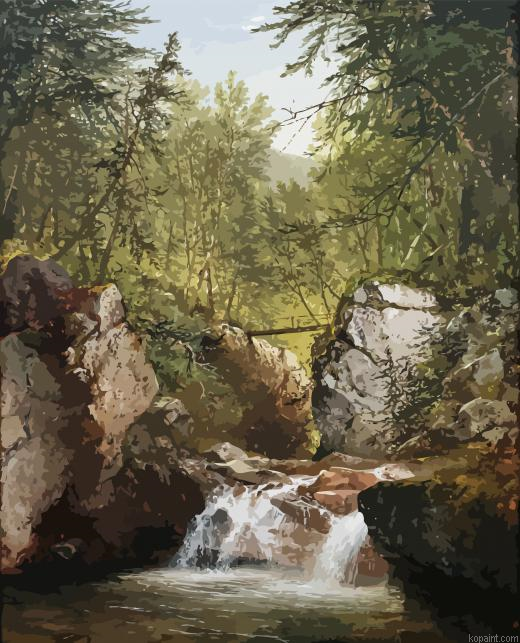 The Bash Bish By John Frederick Kensett Painting By Numberss.png