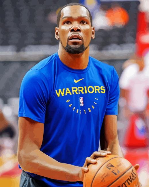 The Basketball Player Durant Kevin Painting By Numberss.png