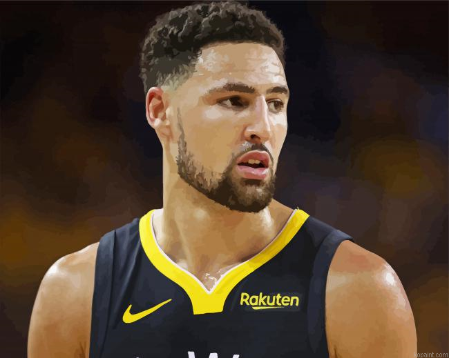 The Basketballer Klay Thompson Player Painting By Numberss.png