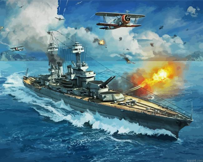 The Battleship Paint By Numbers