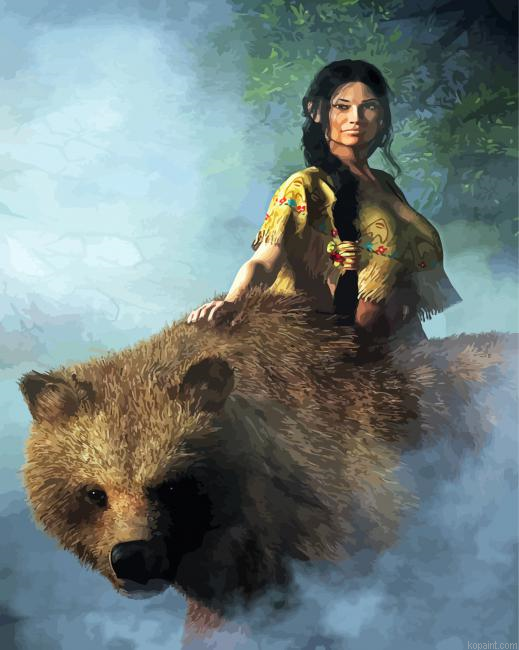 The Bear Wife Painting By Numberss.png