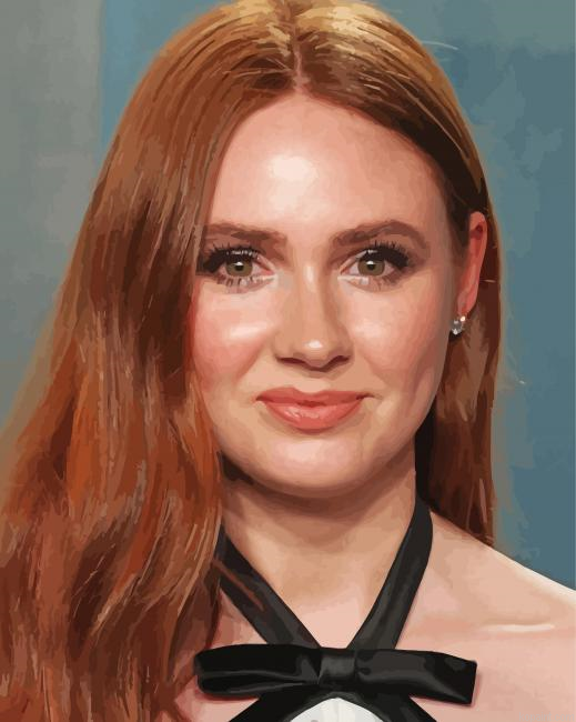 The Beautiful Karen Gillan Painting By Numberss.png