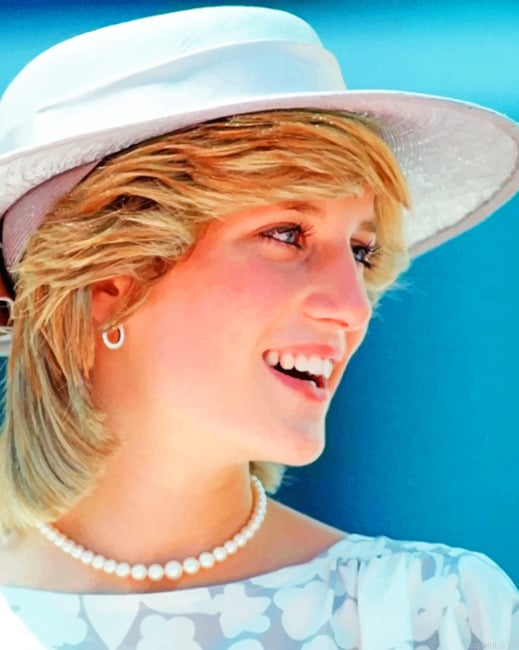 The Beautiful Lady Diana Women Painting By Numberss.png
