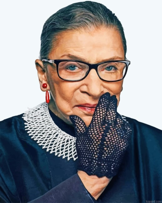 The Beautiful Ruth Bader Ginsburg Women Painting By Numberss.png