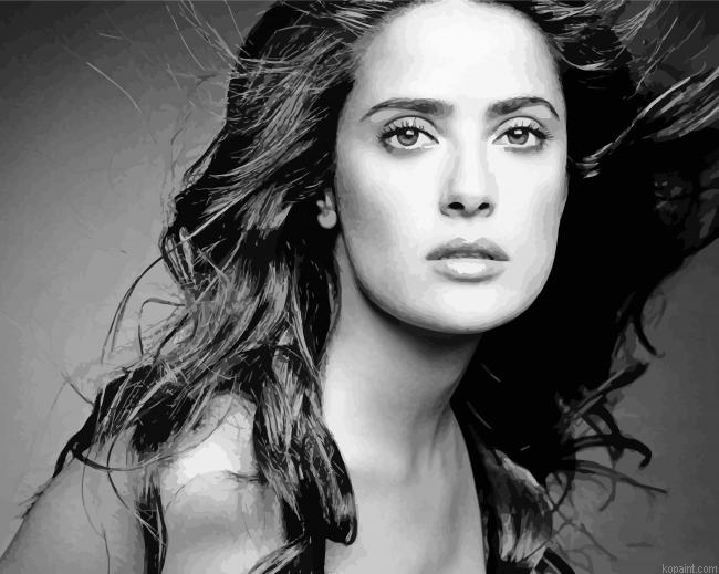 The Beautiful Salma Hayek Paint By Numbers