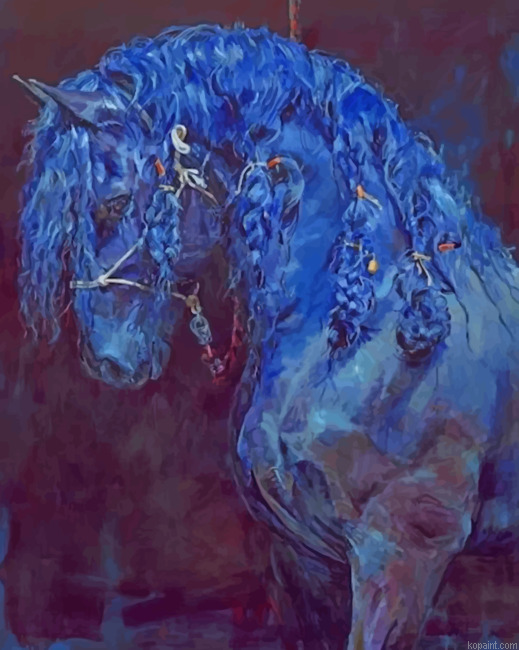 The Blue Horse Painting By Numberss.png