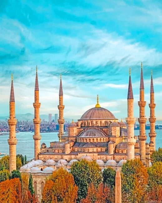 The Blue Mosque Cities Painting By Numberss.png