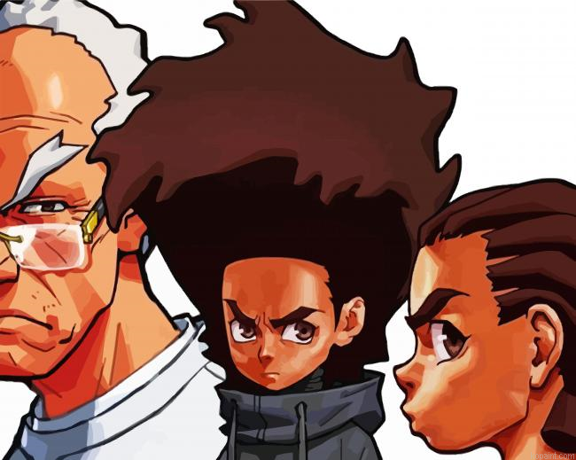 The Boondocks Art Painting By Numberss.png