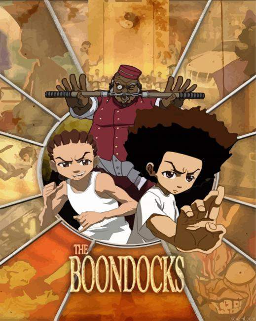 The Boondocks CABracters Poster Paint By Numbers