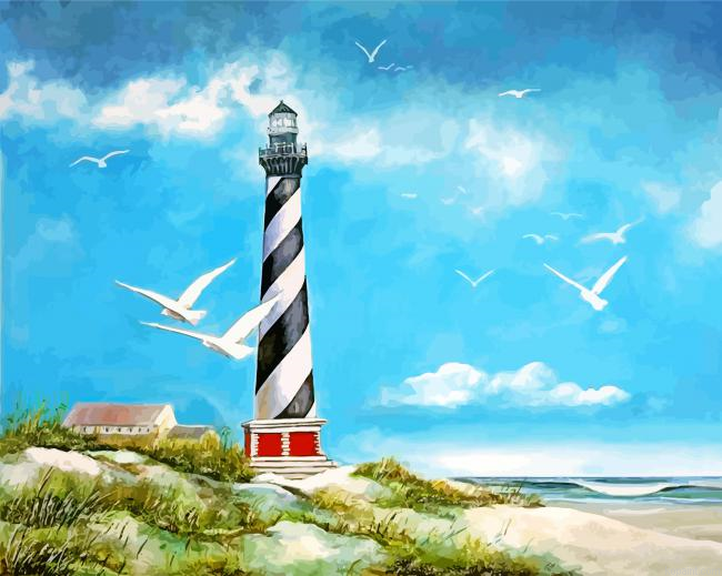 The Cape Hatteras Lighthouse Painting By Numberss.png