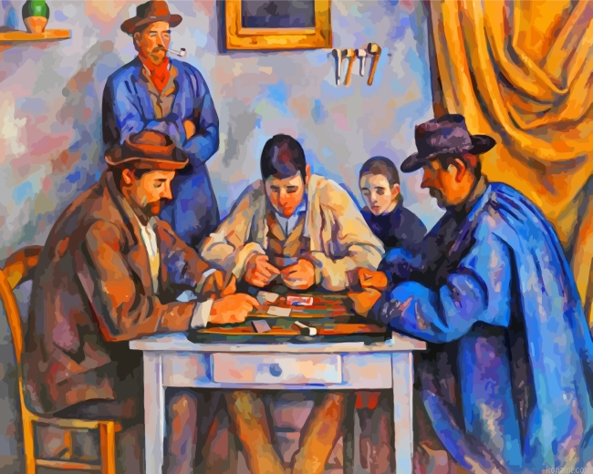The Card Players Painting By Numberss.png