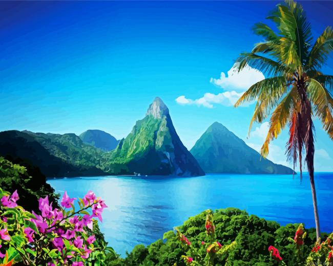The Caribbean Island Paint By Numbers.png