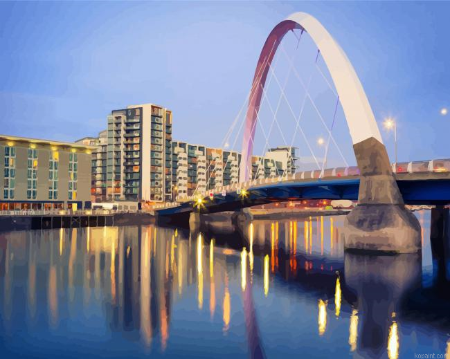 The Clyde Arc Bridge Glasgow Painting By Numberss.png