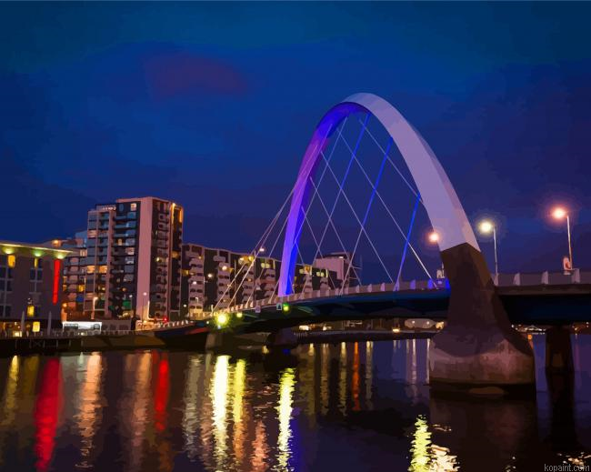 The Clyde Arc Glasgow Painting By Numberss.png