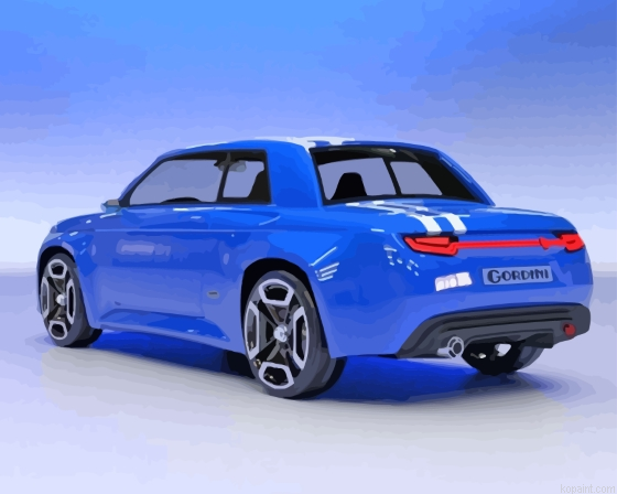 The Concept Car Renault Cordini R8 Paint By Numbers