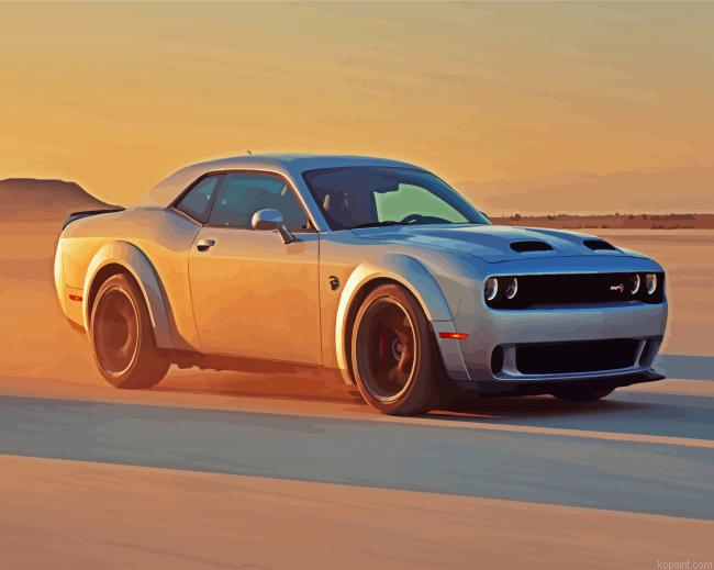 The Dodge Challenger Hellcat Painting By Numberss.png